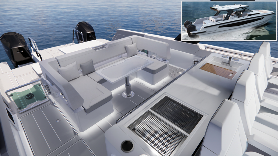 Aquila 45 Sport aft with inset