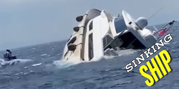 Boneheaded boater - Sinking Ship