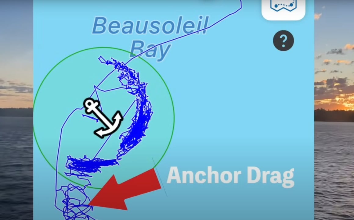 Boomershines anchor drag