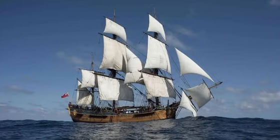 Captain Cooks HMS Endeavour