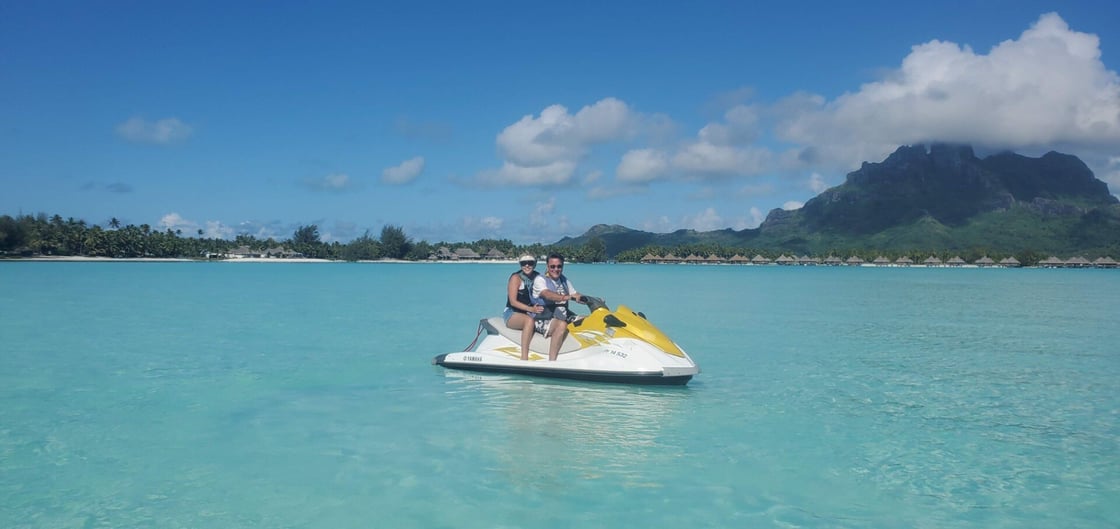 Enjoying the Clear Blue Waters of French Polynesia
