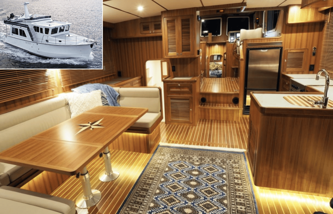 Helmsman Trawlers 43E pilothouse interior