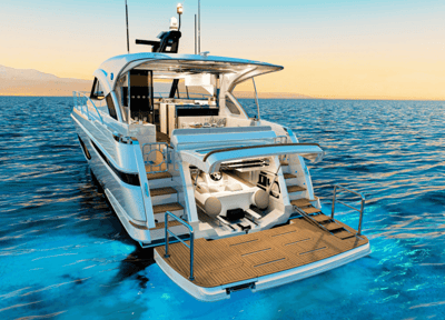 Riviera 5000 Sport Yacht Platinum Tender Garage and Swim Platform-1