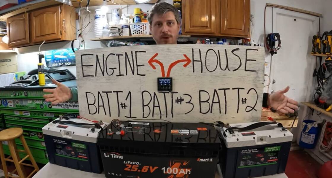 Born Again Boating Monitoring boat batteries