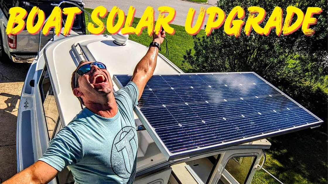Captain Trip installs a solar upgrade on his Tiny Yacht