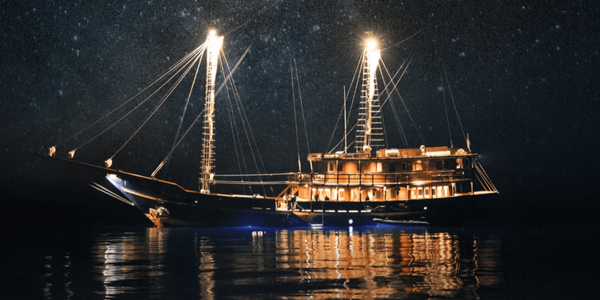 On board the 45-meter Celestia