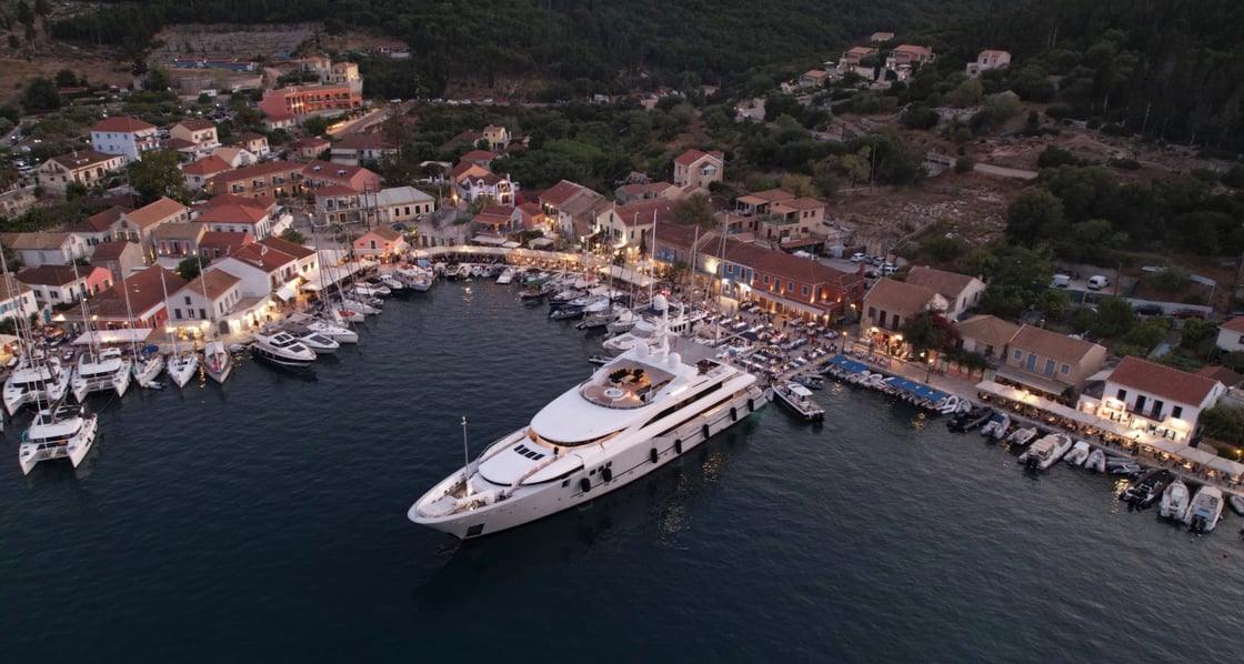 Persefoni moored in the Ionian Islands