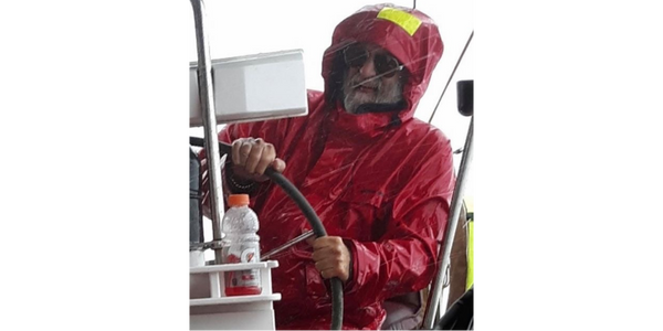 The late Bill King mastering the Atlantic in his 40 foot sail boat Gypsy Soul