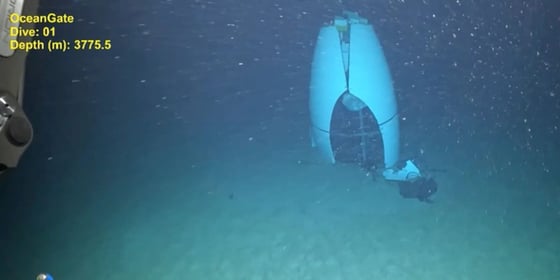 Titan Submersible on the ground